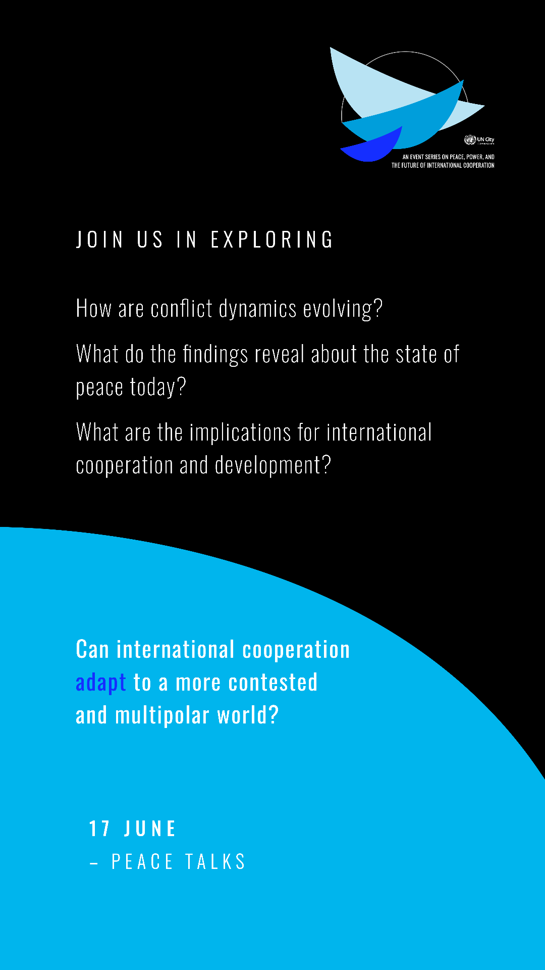 Peace Talks — UN City Copenhagen event banner