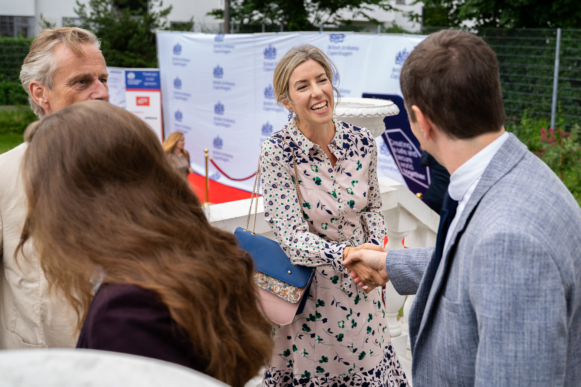 British Embassy arrival greeting