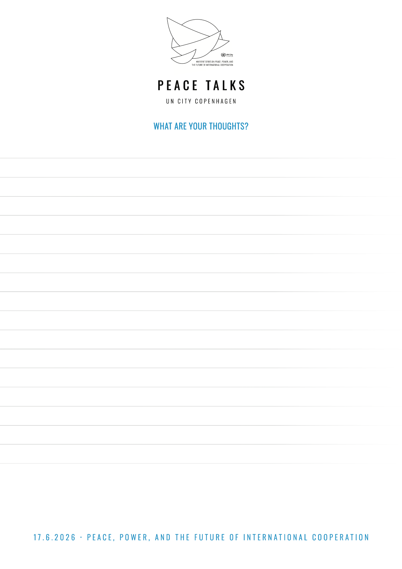 Peace Talks — Ideation worksheet
